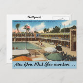 Carte Postale Florida, Hollywood Beach Hotel (Devant / Derrière)