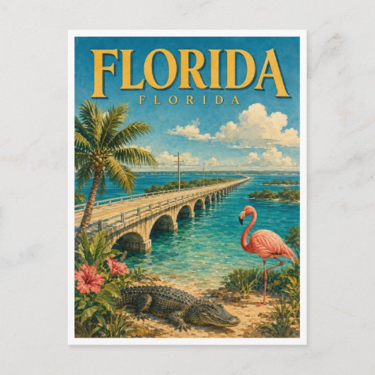 Carte Postale Florida Overseas Highway GeoSaga (Devant)