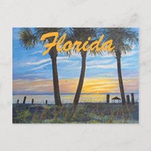 CARTE POSTALE "FLORIDA PALMS PRINTEMPS BREAK POSTCARD"