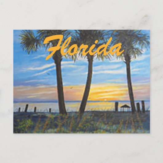 CARTE POSTALE "FLORIDA PALMS PRINTEMPS BREAK POSTCARD" (Devant)