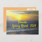 CARTE POSTALE "FLORIDA SPRING BREAK POSTCARD 2024 (Devant / Derrière)