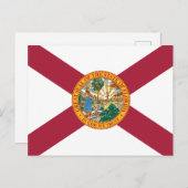 Carte Postale Florida State Flag Sunshine State Seal  (Devant / Derrière)