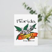Carte Postale Florida State Flower Orange Blossom (Debout devant)