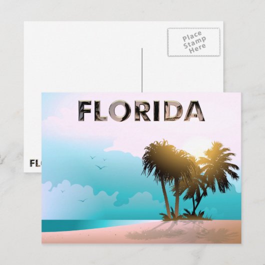 Carte Postale Floride (Devant / Derrière)