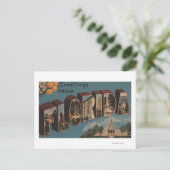 Carte Postale Floride (bâtiment de la capitale) - Grande lettre (Debout devant)