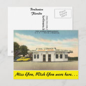Carte Postale Floride, Bradenton, The Corner Restaurant (Devant / Derrière)