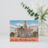 Carte Postale Floride, Coral Gables, Cour de justice (Debout devant)