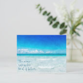 Carte Postale Floride Côte du Golfe Tropical Turquoise Blue Beac (Debout devant)