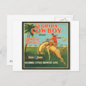 Carte Postale Floride Cowboy (Devant / Derrière)