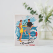 Carte Postale Floride Croisières restauré Poster vintage (Debout devant)