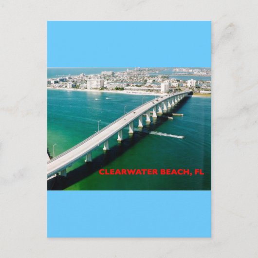 CARTE POSTALE FLORIDE DE PLAGE D'EAU CLAIRE (Devant)