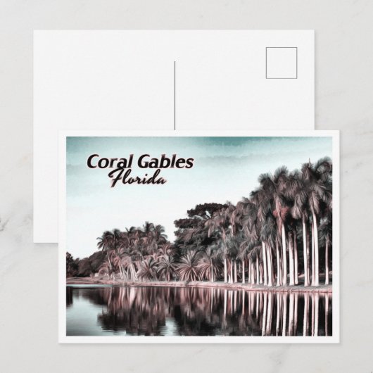 CARTE POSTALE FLORIDE DES GABLES DE CORAIL (Devant / Derrière)