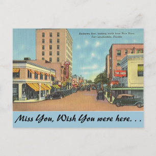 Carte Postale Floride, Ft. Lauderdale, Andrews Ave.
