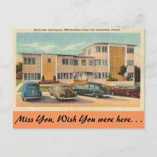 Carte Postale Floride, Ft. Lauderdale, Martindale Apartments