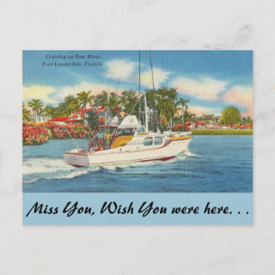Carte Postale Floride, Ft. Lauderdale, New River