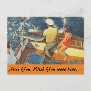 Carte Postale Floride, Ft. Lauderdale, Pêche à la voile