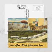 Carte Postale Floride, Ft. Pierce, Appartements Sea Shore (Devant / Derrière)