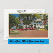 Carte Postale Floride, Gainesville, hôtel à la Maison Blanche (Devant / Derrière)