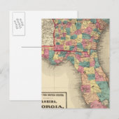 Carte Postale Floride, Géorgie et Caroline du Sud 2 (Devant / Derrière)