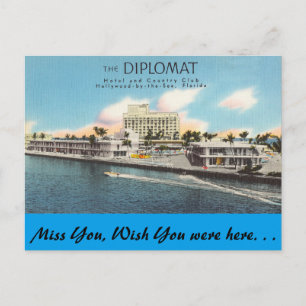Carte Postale Floride, Hollywood, Le Diplomate