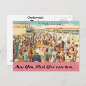 Carte Postale Floride, Jacksonville, Beach Amusements (Devant / Derrière)