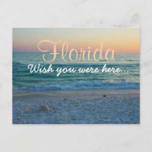 Carte Postale Floride - J'aimerais que vous soyez ici
