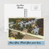 Carte Postale Floride, Key West, Cactus Terrasse (Devant / Derrière)