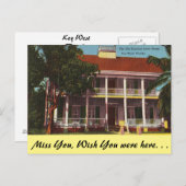 Carte Postale Floride, Key West, Old Lowe House (Devant / Derrière)