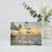 Carte Postale Floride Keys Golden Sun Down Sunset (Debout devant)