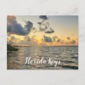 Carte Postale Floride Keys Golden Sun Down Sunset (Devant)