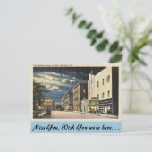 Carte Postale Floride, Lake City, East Madison St. la nuit. (Debout devant)