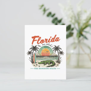 Carte Postale Floride, L'État Sunshine - Sunset Beach Scene