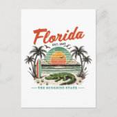 Carte Postale Floride, L'État Sunshine - Sunset Beach Scene (Devant)