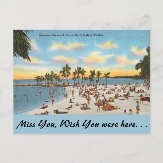 Carte Postale Floride, Matheson Hammock, Coral Gables (Devant)