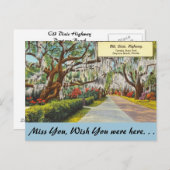 Carte Postale Floride, Old Dixie Highway, Daytona Beach (Devant / Derrière)