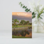 Carte postale Floride Palm Tree Sunset (Debout devant)