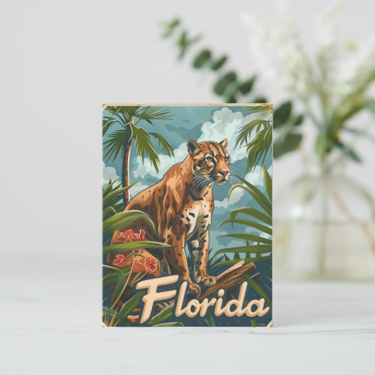 Carte Postale Floride Panther (Debout devant)