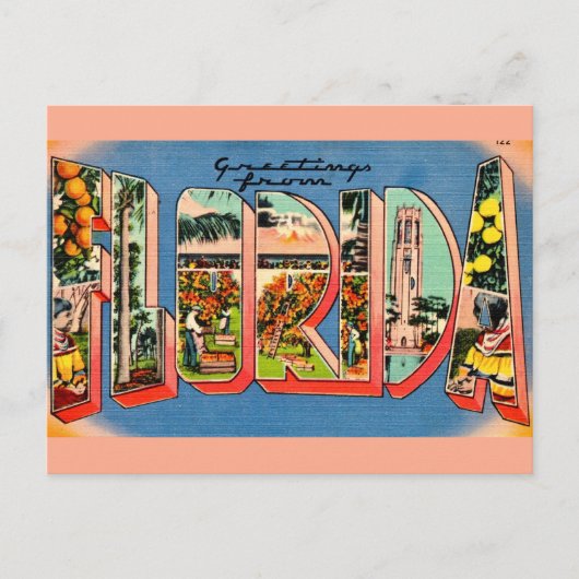 Carte Postale Floride rétro (Devant)