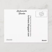 Carte Postale Floride, salutations de Jacksonville (Dos)