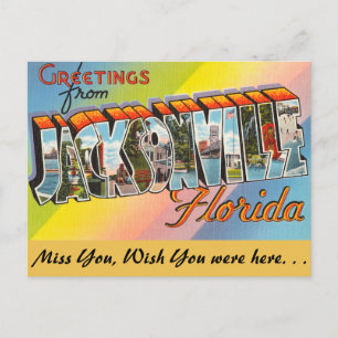 Carte Postale Floride, salutations de Jacksonville