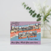 Carte Postale Floride, salutations de Jacksonville Beach (Debout devant)