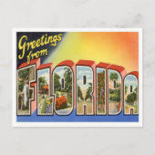 Carte Postale Floride Salutations Des États-Unis (Devant)