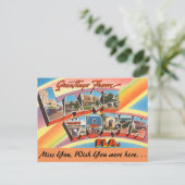 Carte Postale Floride, salutations du lac Worth (Debout devant)