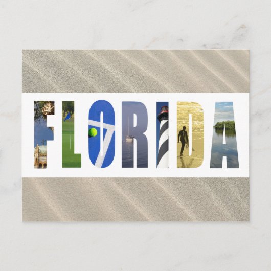 Carte Postale Floride Sand Beach Voyage Photo (Devant)