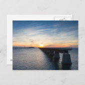 Carte Postale Floride - Seven Mile Bridge au coucher du soleil c (Devant / Derrière)