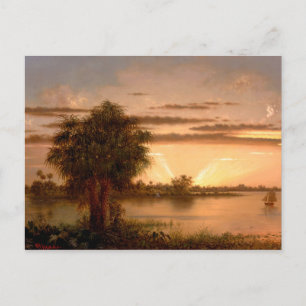 Carte Postale Floride Sunrise Martin Johnson Heade