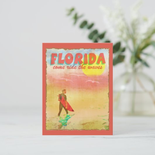 Carte Postale Floride Surfer (Debout devant)