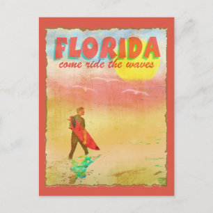 Carte Postale Floride Surfer