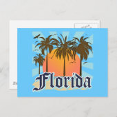 Carte Postale Floride The Sunshine State USA (Devant / Derrière)