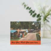 Carte Postale Floride, Trailer Park (Debout devant)